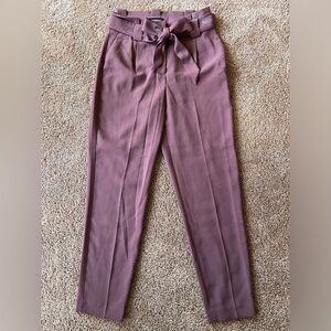 Express High Waisted Paperbag Ankle Pant